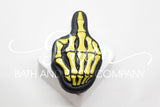 Middle Finger Skeleton Bath Bomb - Colors Vary - Randomly Scented