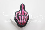 Middle Finger Skeleton Bath Bomb - Colors Vary - Randomly Scented